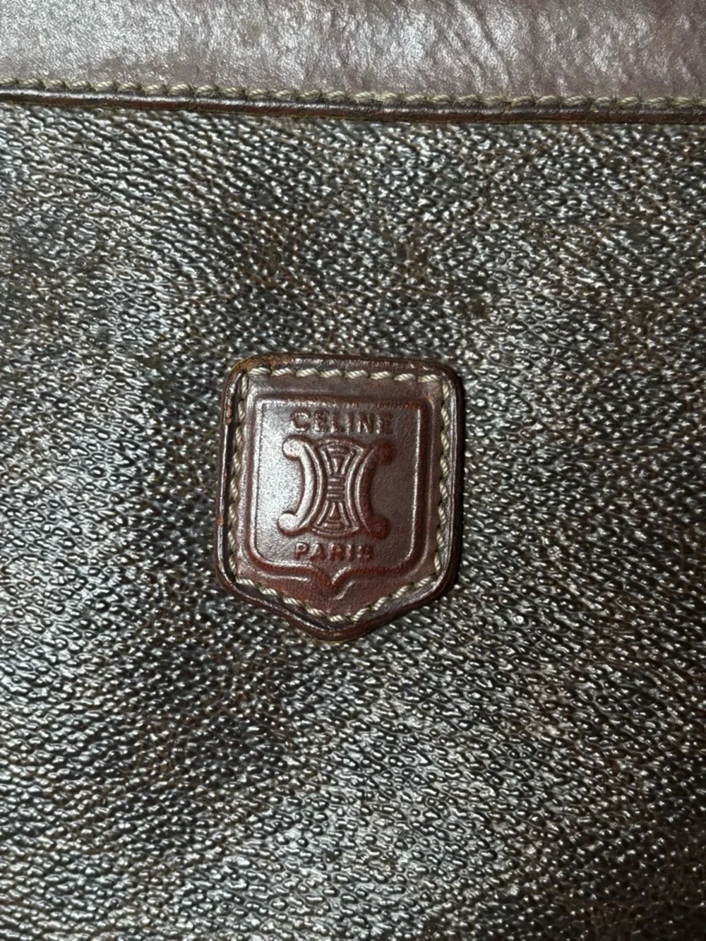Celine Brown Monogram Coated Canvas Travel Pouch - Picture 2 of 9